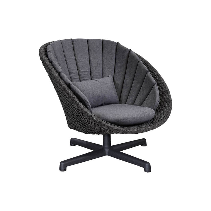 Peacock Outdoor Lounge Chair with Swivel Base Outdoor Chairs Cane-line Grey Cane-Line Natte