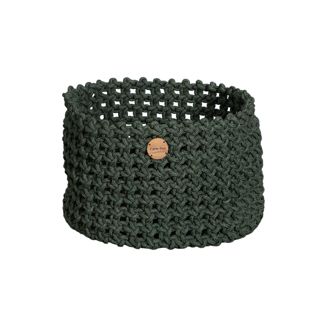 Soft Rope Basket Decor Cane-line Dark Green Cane-Line Soft Rope Large: 19.7 in diameter