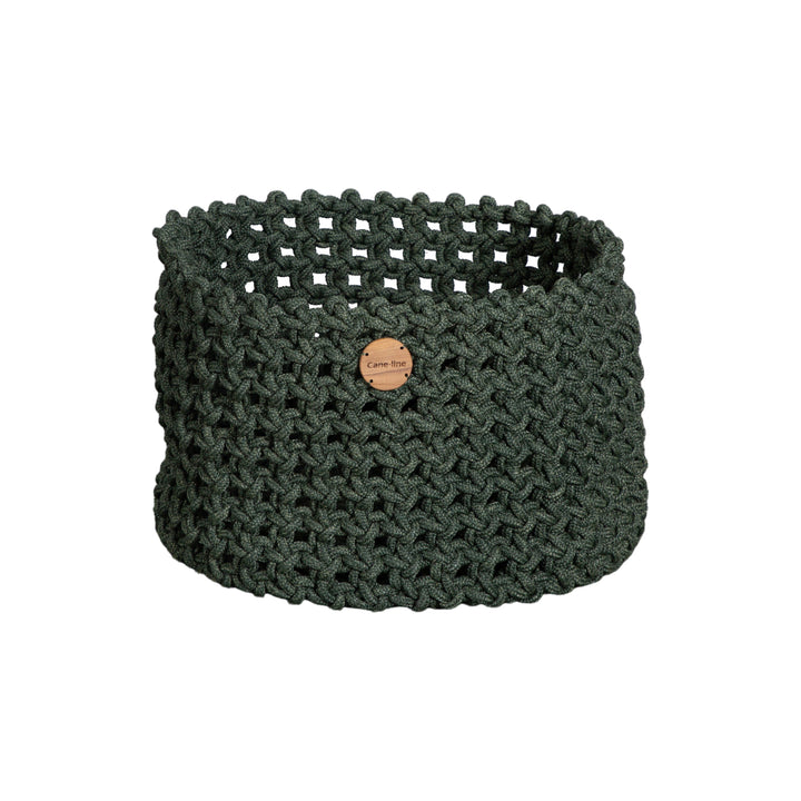 Soft Rope Basket Decor Cane-line Dark Green Cane-Line Soft Rope Large: 19.7 in diameter