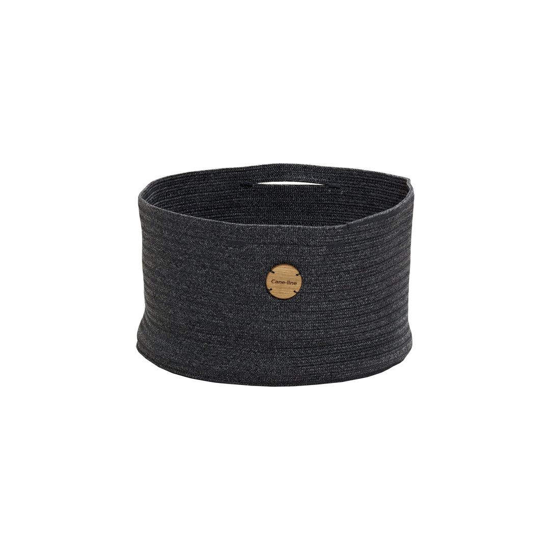 Soft Rope Basket With Handle Decor Cane-line Dark Grey Cane-Line Soft Rope Medium: 15.8 in diameter