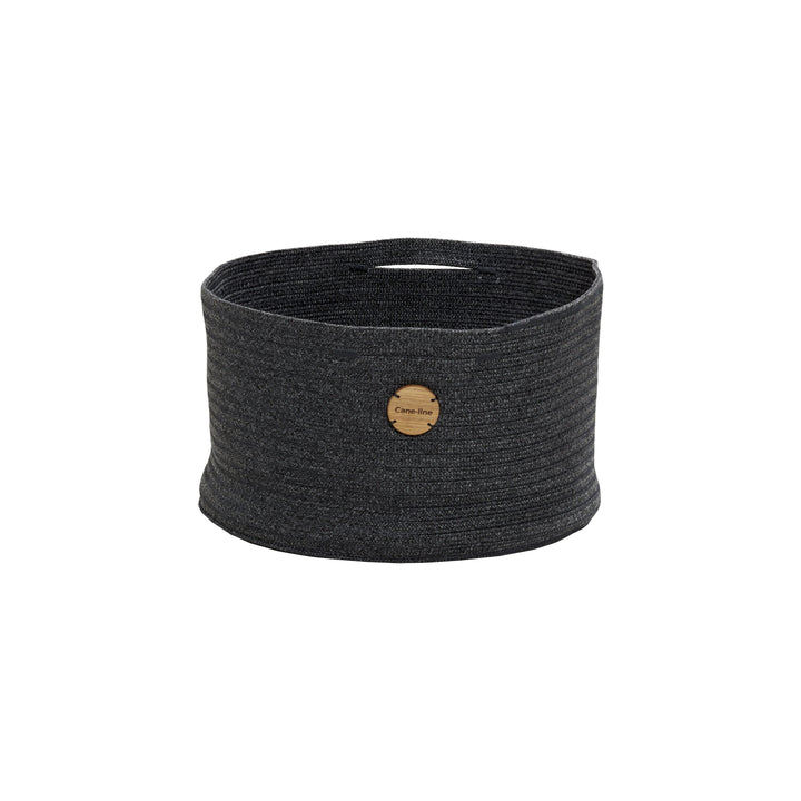 Soft Rope Basket With Handle Decor Cane-line Dark Grey Cane-Line Soft Rope Medium: 15.8 in diameter