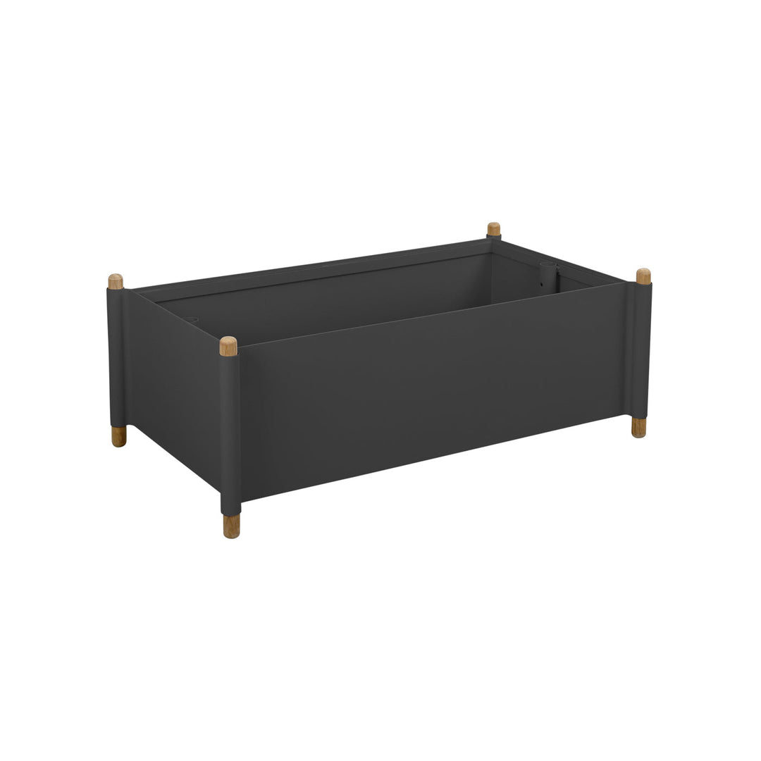 Sticks Outdoor Planter Planters Cane-line Lava Grey Large: 40.6 in x 22.9 in