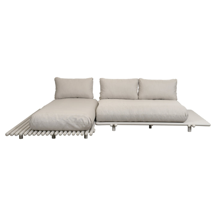 Sticks Platform Sofa with Chaise Lounge Outdoor Sofas Cane-line