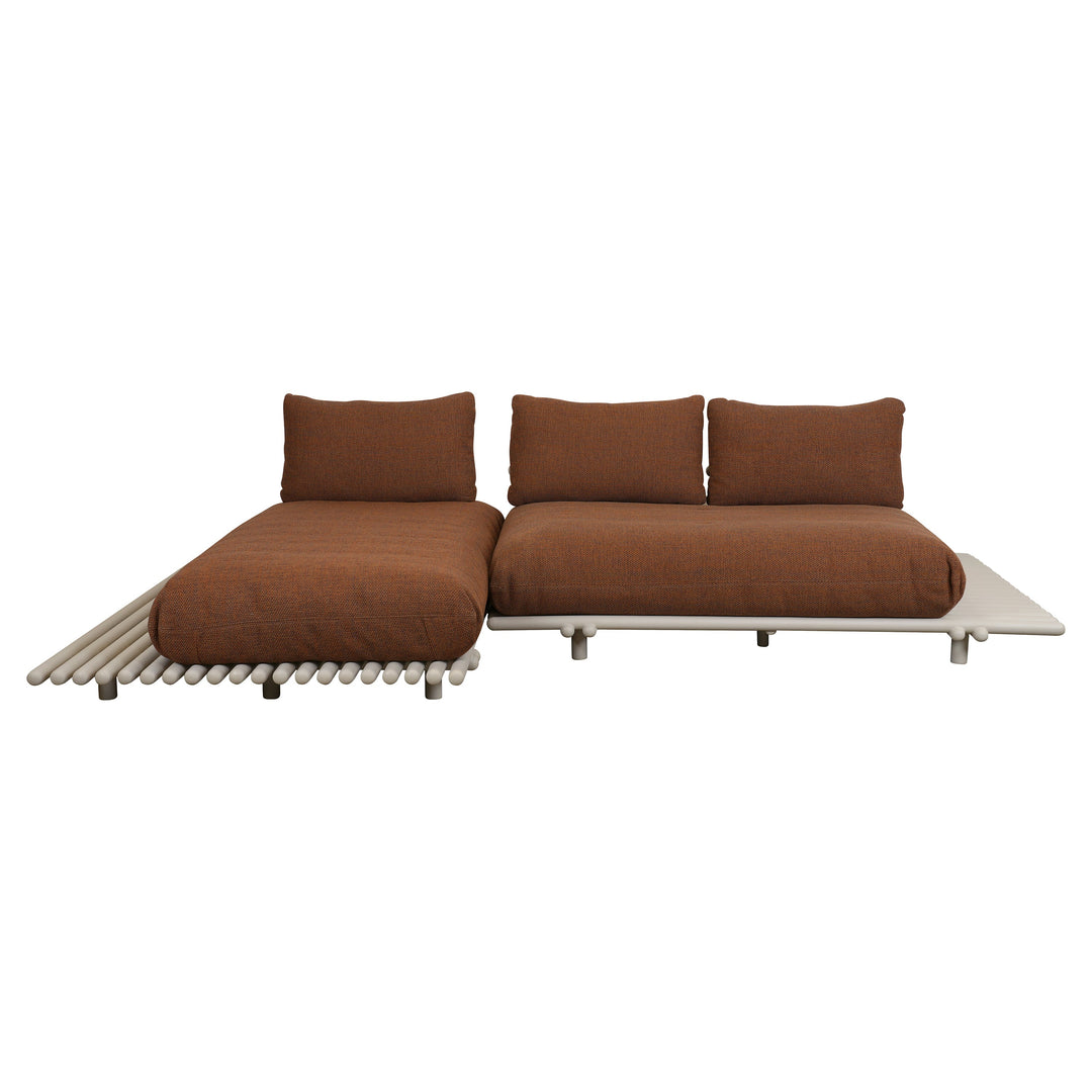 Sticks Platform Sofa with Chaise Lounge Outdoor Sofas Cane-line