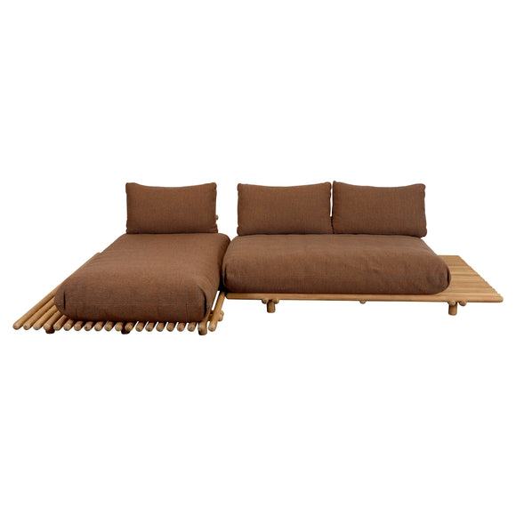 Sticks Platform Sofa with Chaise Lounge Outdoor Sofas Cane-line