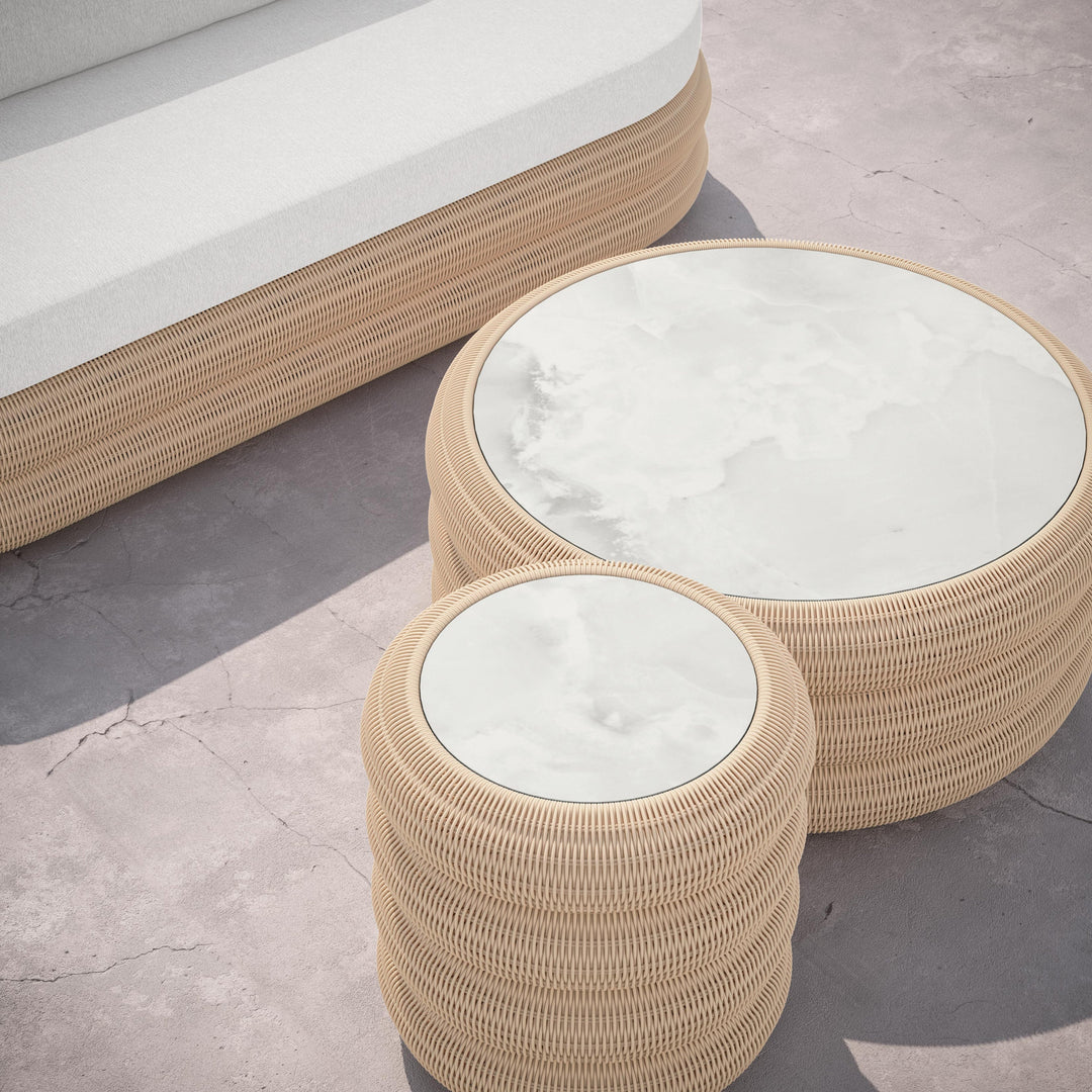 Texoma Coffee/Side Table Coffee Tables Azzurro Living Helena Dekton Side Table and Coffee Table