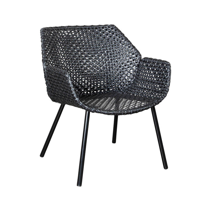 Vibe Outdoor Lounge Chair Outdoor Chairs Cane-line Lounge Chair Only Black / Graphite Cane-Line Weave
