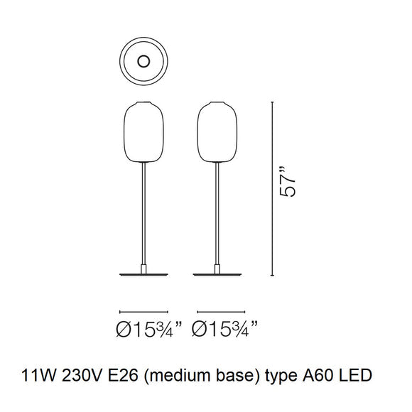 Arya Floor Lamp Floor Lamps Cappellini