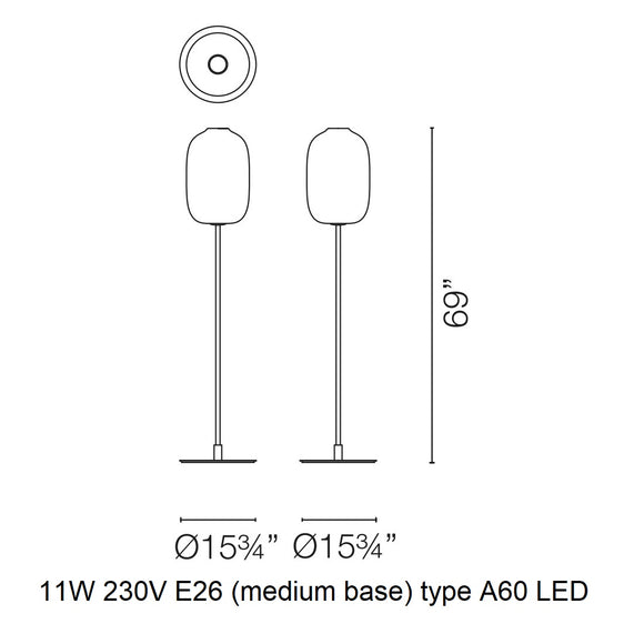 Arya Floor Lamp Floor Lamps Cappellini