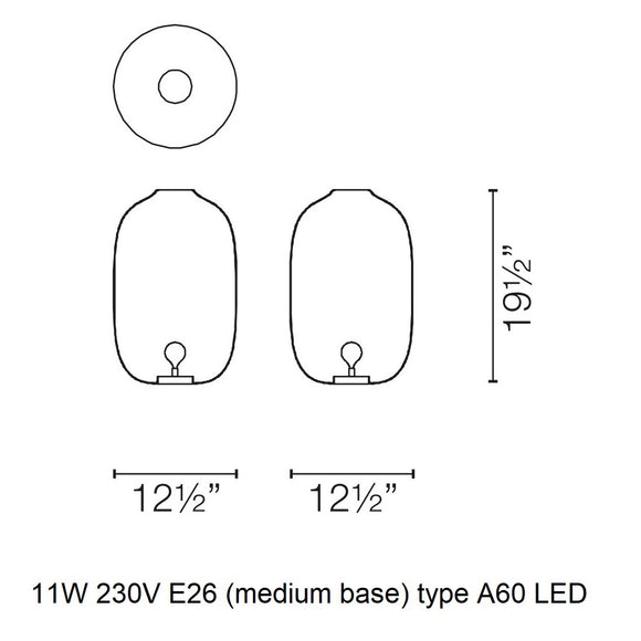 Arya Table Lamp Table Lamps Cappellini