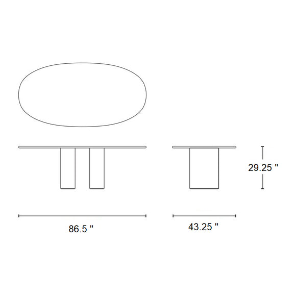 Dolmen Dining Table Tables Cappellini