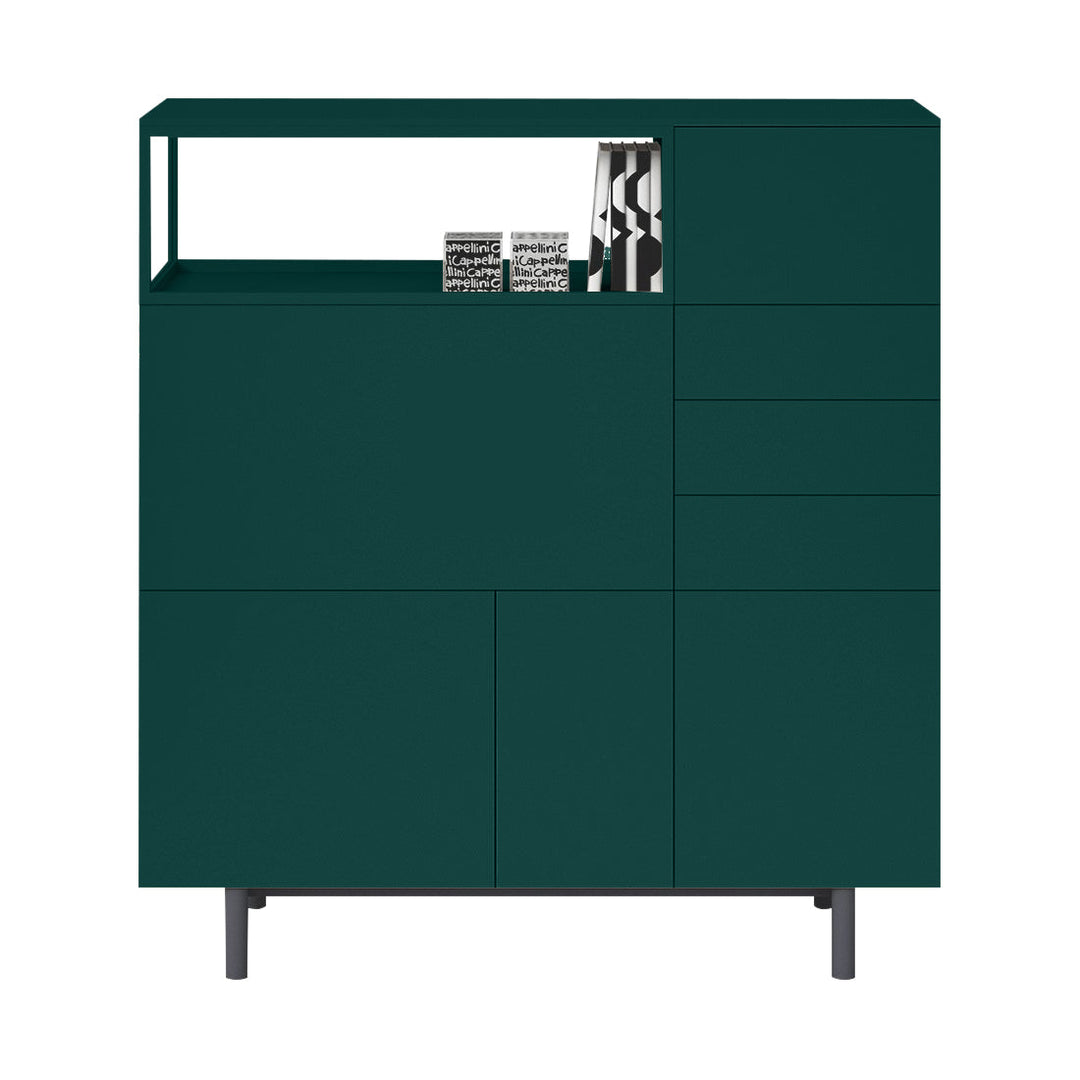 Easy Cabinet Sideboards Cappellini Matte Lacquer Extra English Green