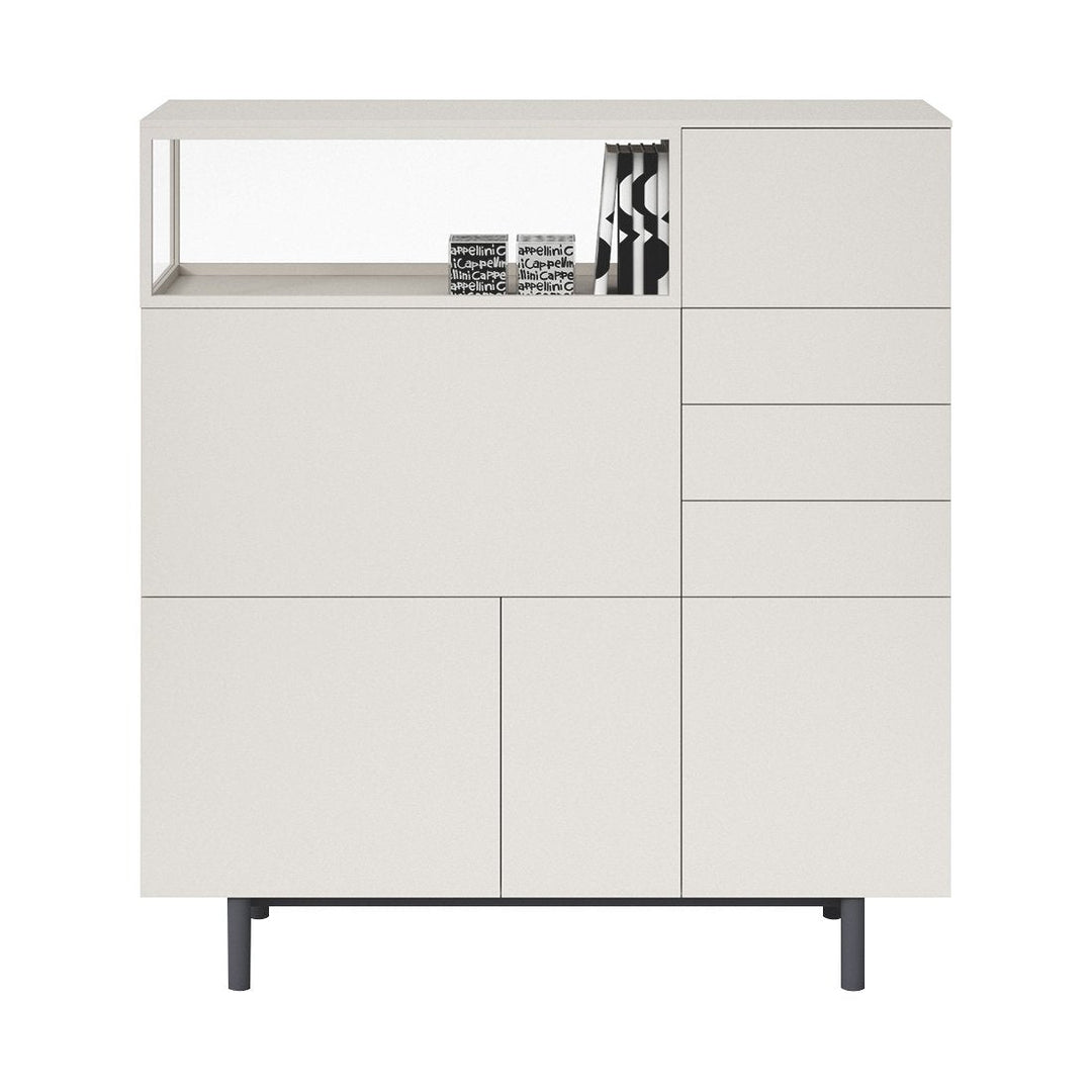 Easy Cabinet Sideboards Cappellini Matte Lacquer White