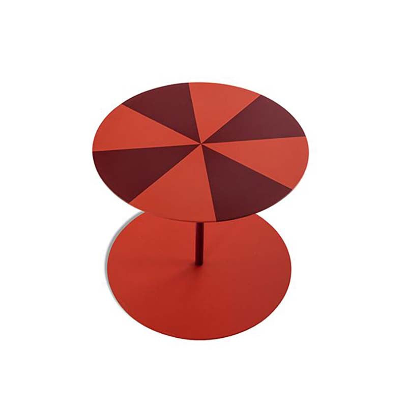 Gong Circus Side Table Accent Tables Cappellini Coral Red / Brown Red