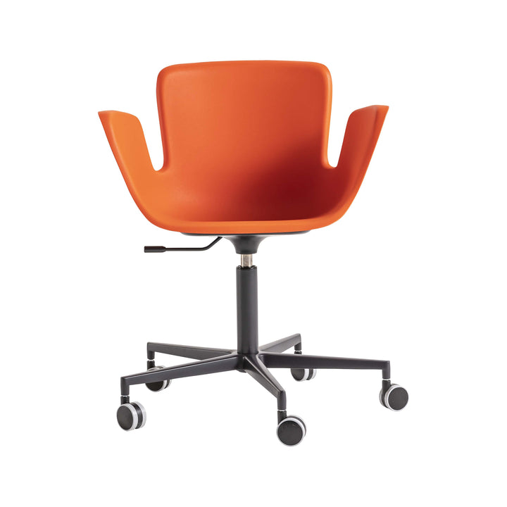 Juli Plastic Adjustable Task Chair Furniture Cappellini Orange / Matte Black