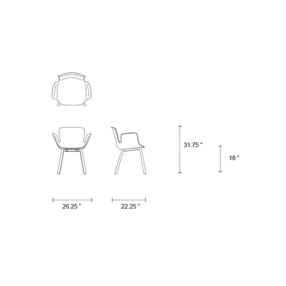 Juli Plastic Armchair with Metal Leg Chairs Cappellini