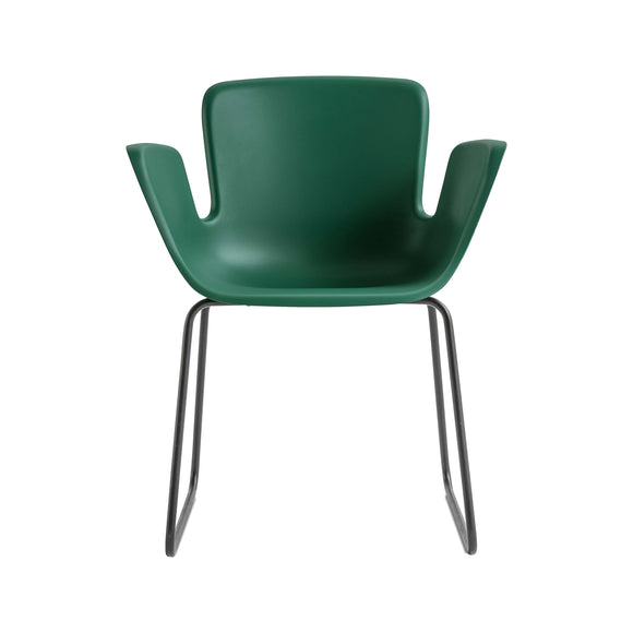 Juli Plastic Armchair with Sled Base Chairs Cappellini