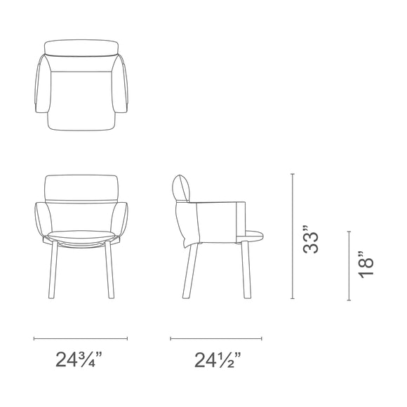 Lud'ina Dining Armchair Chairs Cappellini