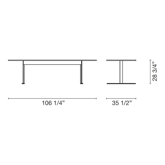 Luxor Dining Table Tables Cappellini