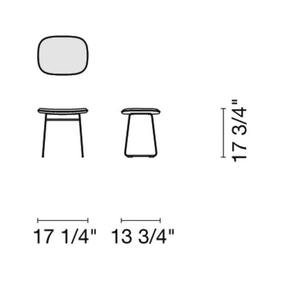 Morrison Upholstered Stool Table & Bar Stools Cappellini
