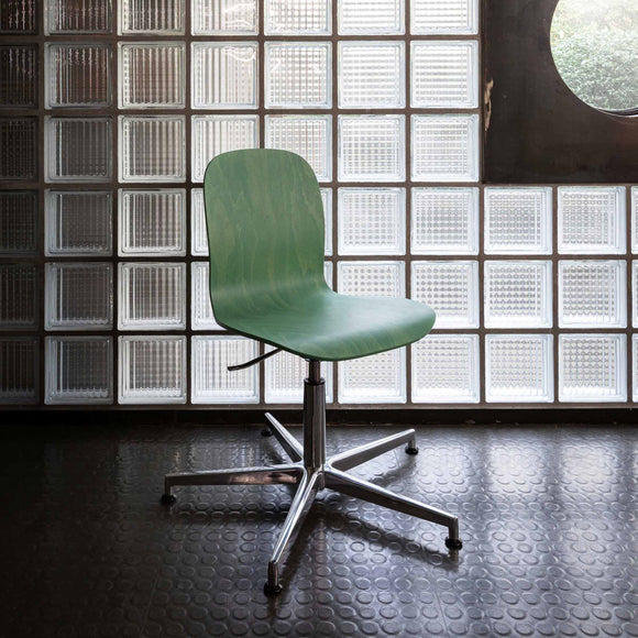 Tate Wood Office Chair with 5 Star Base Chairs Cappellini