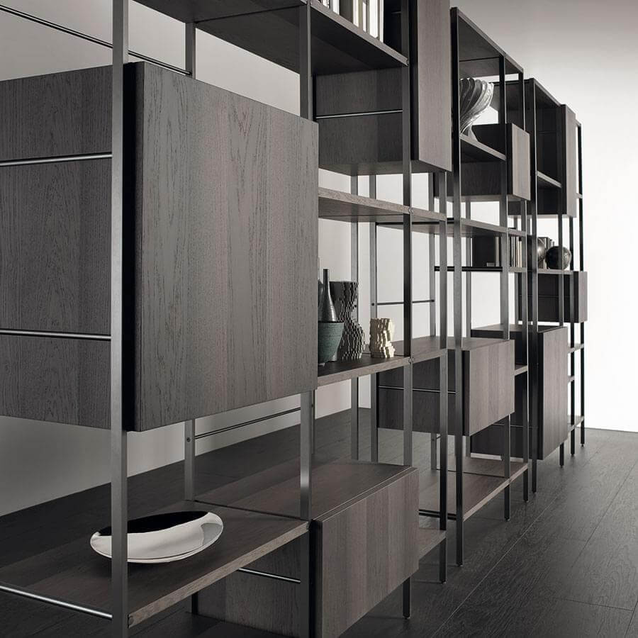 Outline Bookcase Wall Units & Bookcases Acerbis
