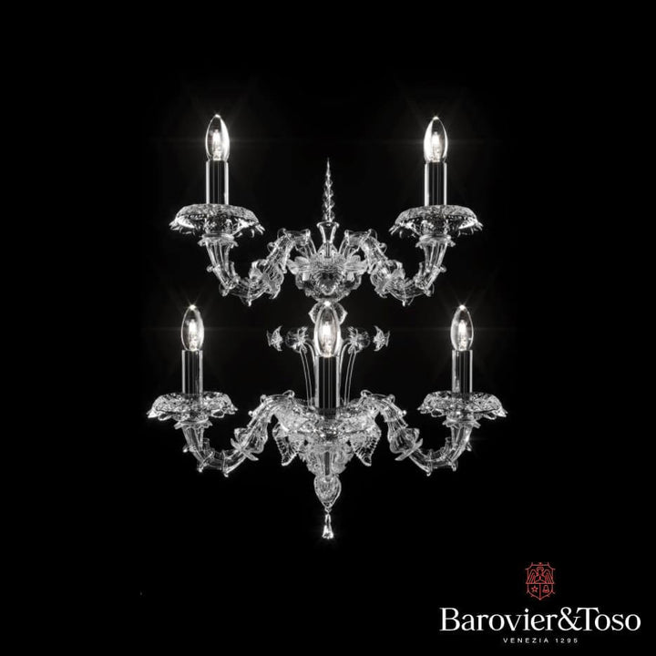 4604 Wall Lamp by Barovier&amp;Toso Murano Wall Lamps Barovier & Toso