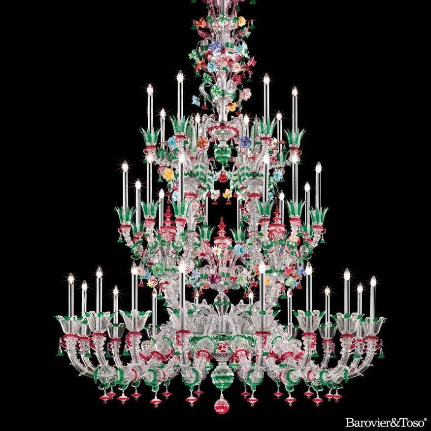 4607 Chandelier by Barovier&amp;Toso Murano Chandeliers Barovier & Toso