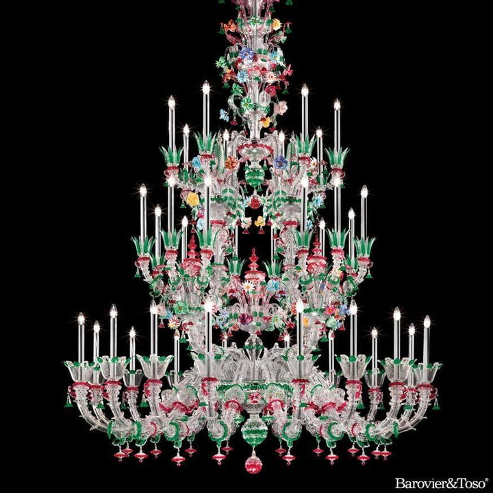 4607 Chandelier by Barovier&amp;Toso Murano Chandeliers Barovier & Toso