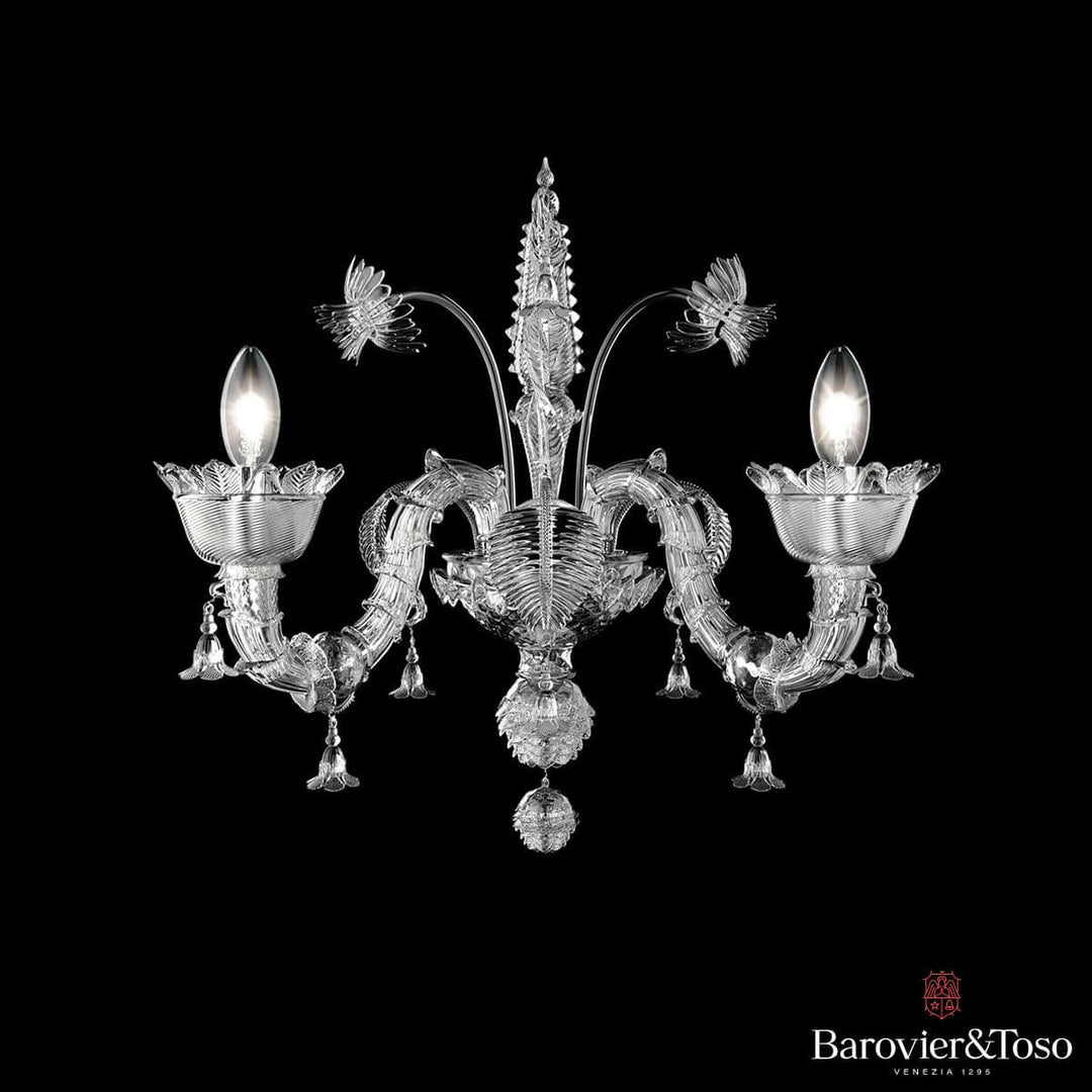 4607 Wall Lamp by Barovier&amp;Toso Murano Wall Lamps Barovier & Toso