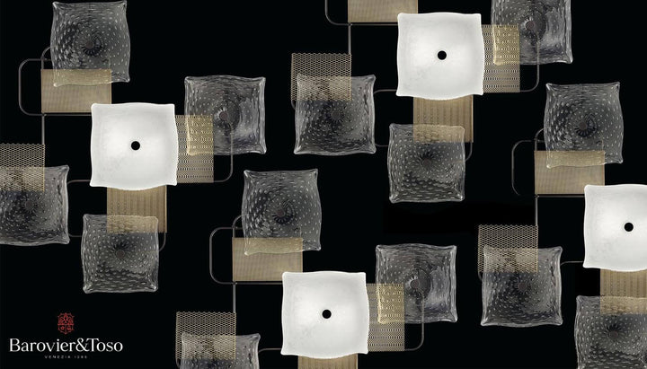 Alumina Wall/Ceiling Lamp by Barovier&amp;Toso Murano Wall Lamps Barovier & Toso