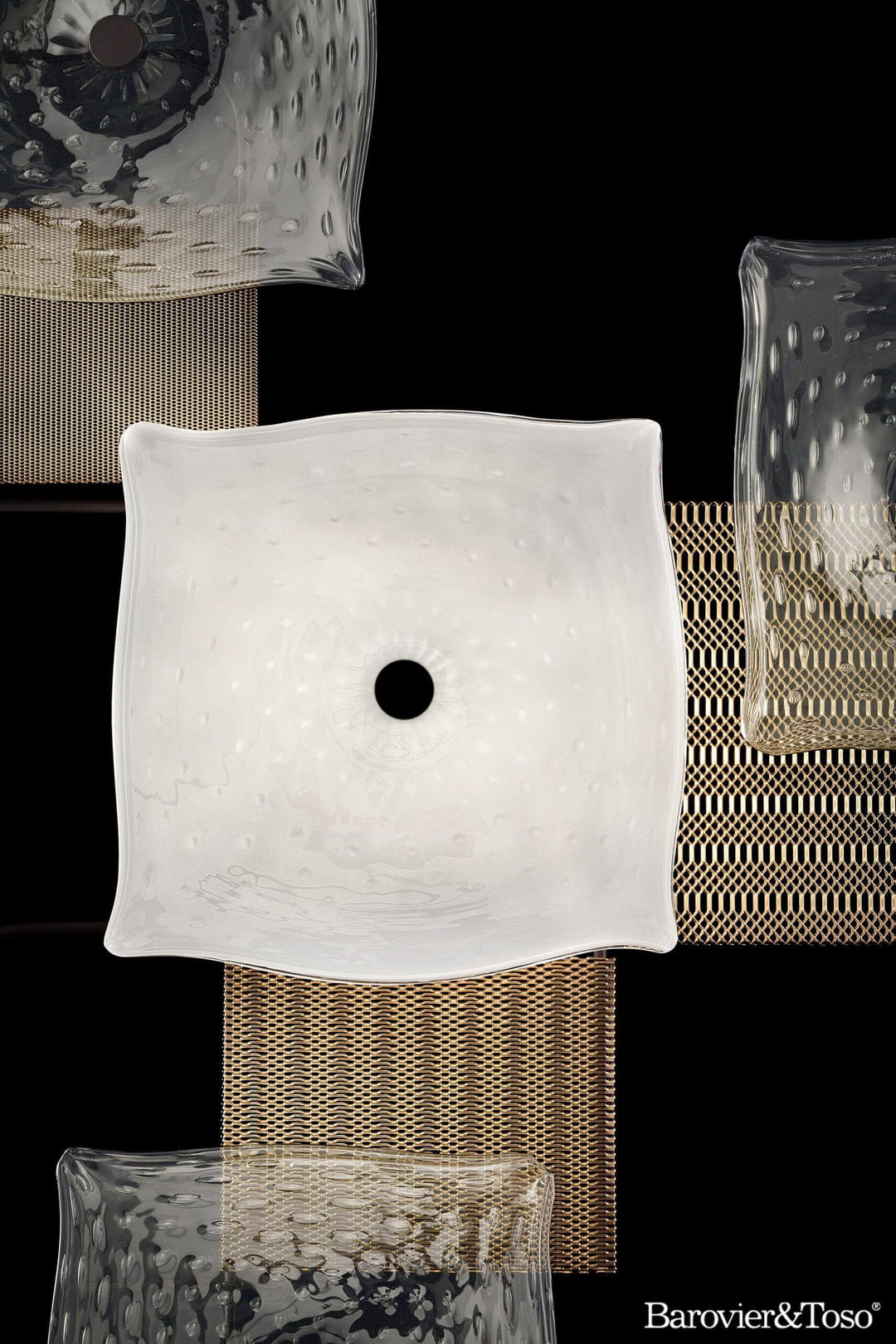 Alumina Wall/Ceiling Lamp by Barovier&amp;Toso Murano Wall Lamps Barovier & Toso