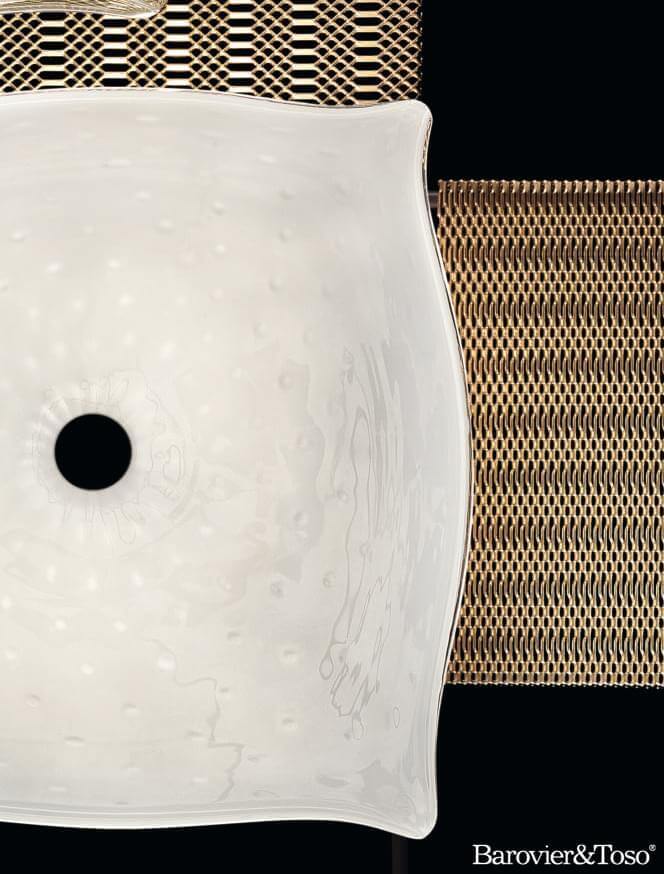 Alumina Wall/Ceiling Lamp by Barovier&amp;Toso Murano Wall Lamps Barovier & Toso