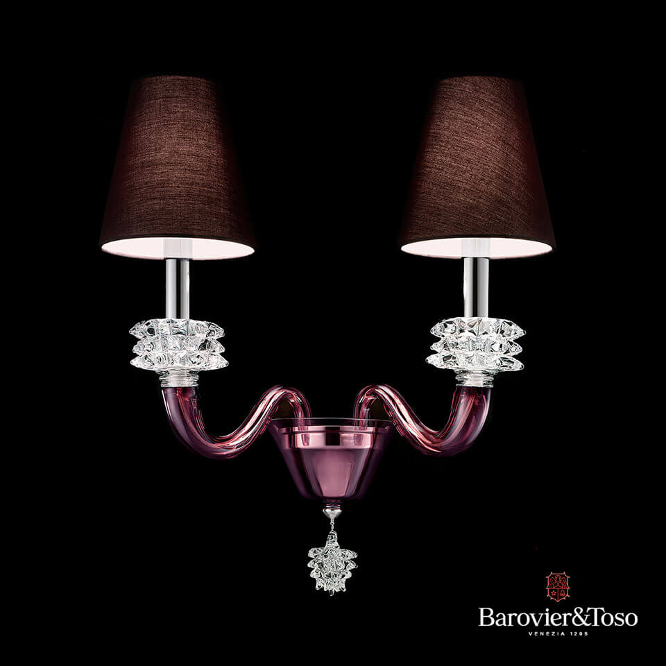 Amsterdam Wall Lamp by Barovier&amp;Toso Murano Wall Lamps Barovier & Toso