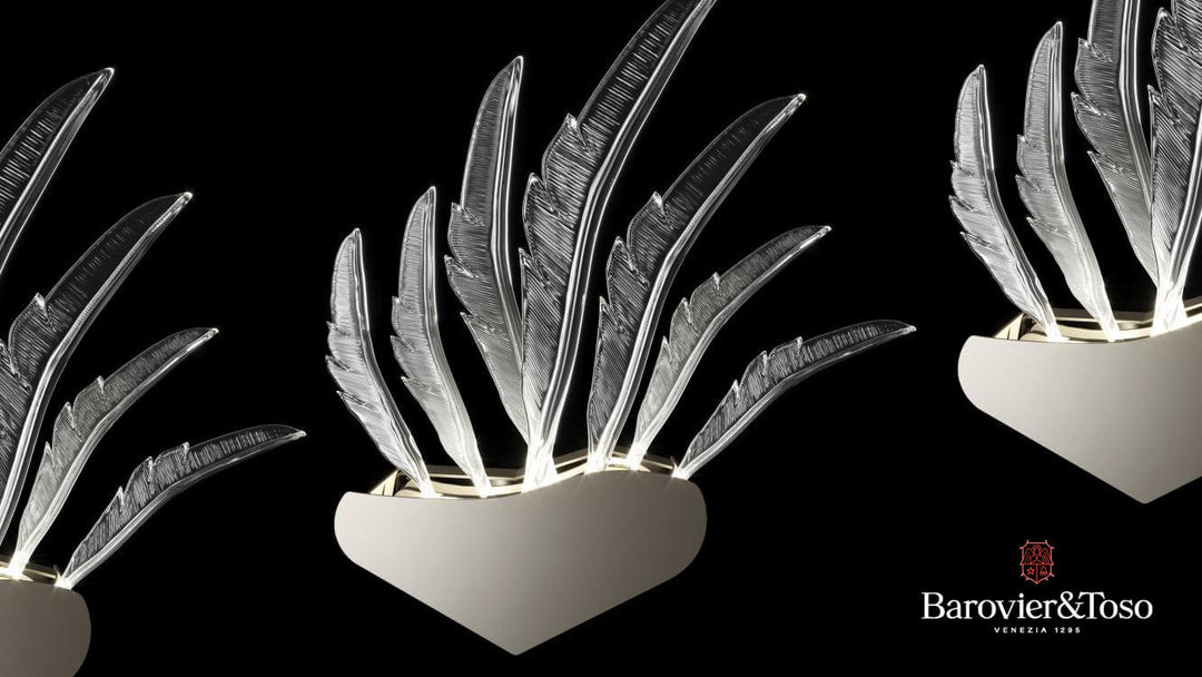 Angel Wall Lamp by Barovier&amp;Toso Murano Wall Lamps Barovier & Toso