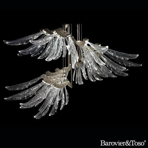 Angel Suspension Lamp by Barovier&amp;Toso Murano Suspension Lamps Barovier & Toso