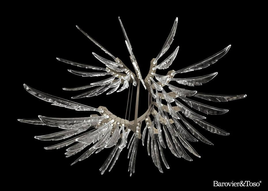 Angel Suspension Lamp by Barovier&amp;Toso Murano Suspension Lamps Barovier & Toso