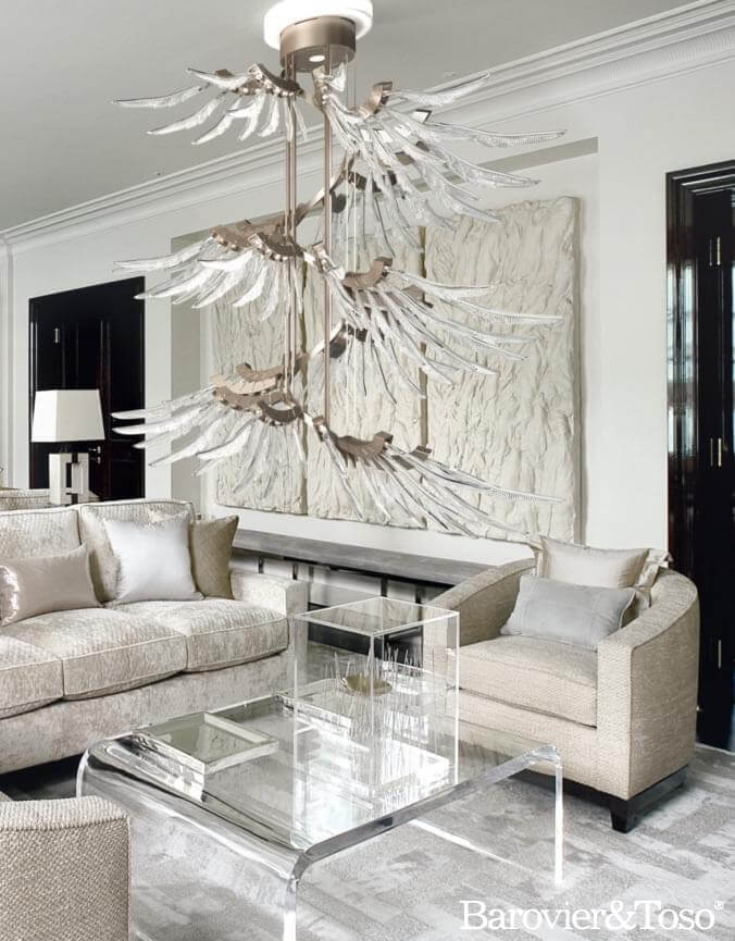Angel Suspension Lamp by Barovier&amp;Toso Murano Suspension Lamps Barovier & Toso