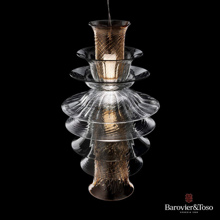 Campanula Suspension Lamp by Barovier&amp;Toso Murano Suspension Lamps Barovier & Toso