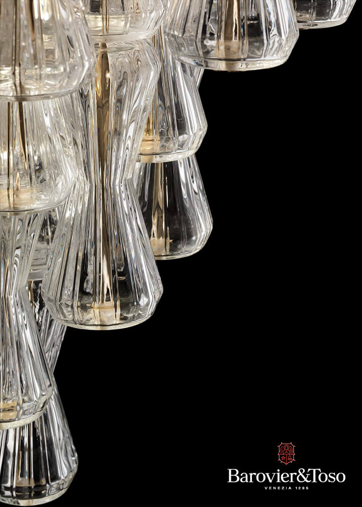 Clepsydra Suspension Lamp by Barovier&amp;Toso Murano Suspension Lamps Barovier & Toso