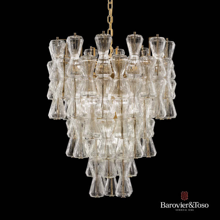 Clepsydra Suspension Lamp by Barovier&amp;Toso Murano Suspension Lamps Barovier & Toso