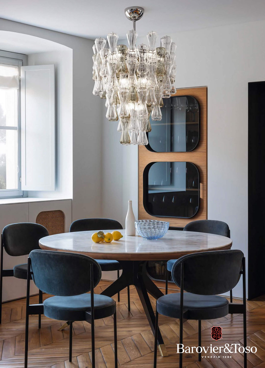 Clepsydra Suspension Lamp by Barovier&amp;Toso Murano Suspension Lamps Barovier & Toso