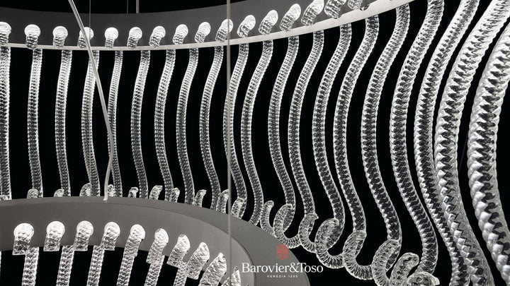 Crown Suspension Lamp by Barovier&amp;Toso Murano Suspension Lamps Barovier & Toso