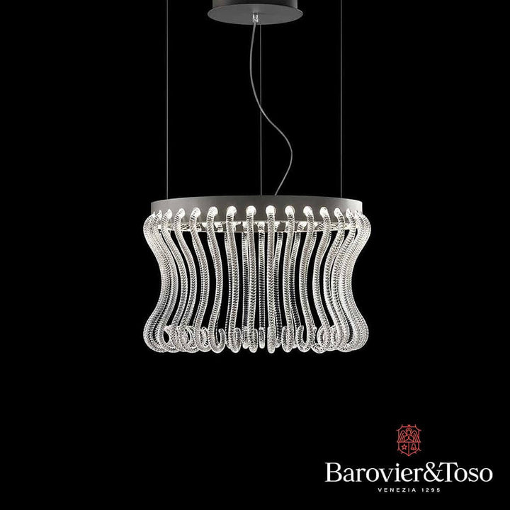 Crown Suspension Lamp by Barovier&amp;Toso Murano Suspension Lamps Barovier & Toso