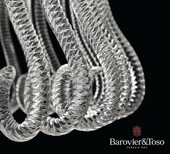 Crown Suspension Lamp by Barovier&amp;Toso Murano Suspension Lamps Barovier & Toso