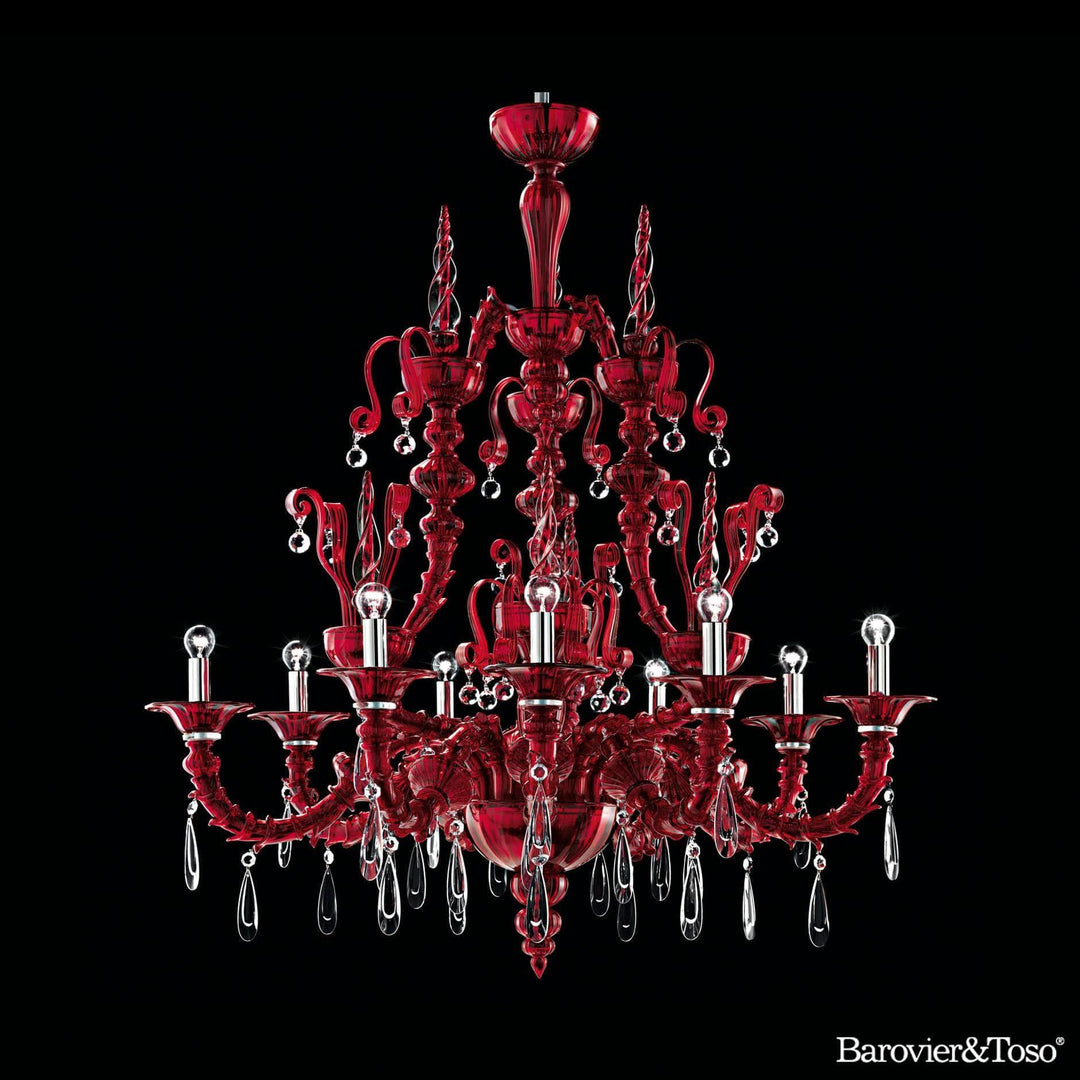 Dhamar Chandelier by Barovier&amp;Toso Murano Chandeliers Barovier & Toso