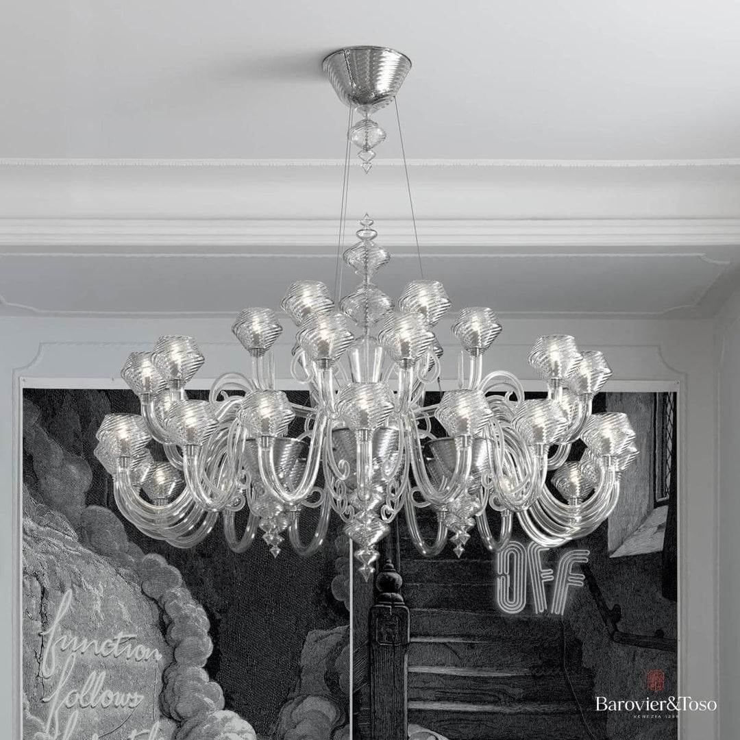 Magritte Chandelier by Barovier&amp;Toso Murano Chandeliers Barovier & Toso