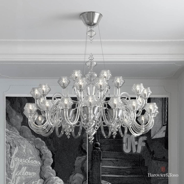 Magritte Chandelier by Barovier&amp;Toso Murano Chandeliers Barovier & Toso