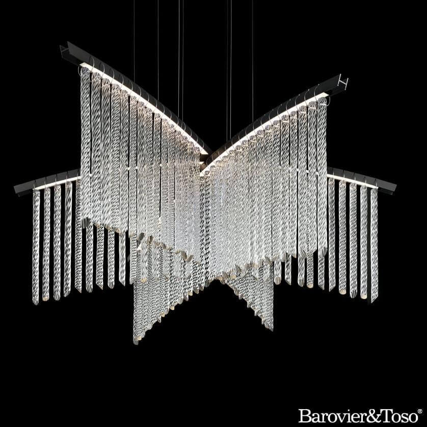 Palmyra Suspension Lamp by Barovier&amp;Toso Murano Suspension Lamps Barovier & Toso