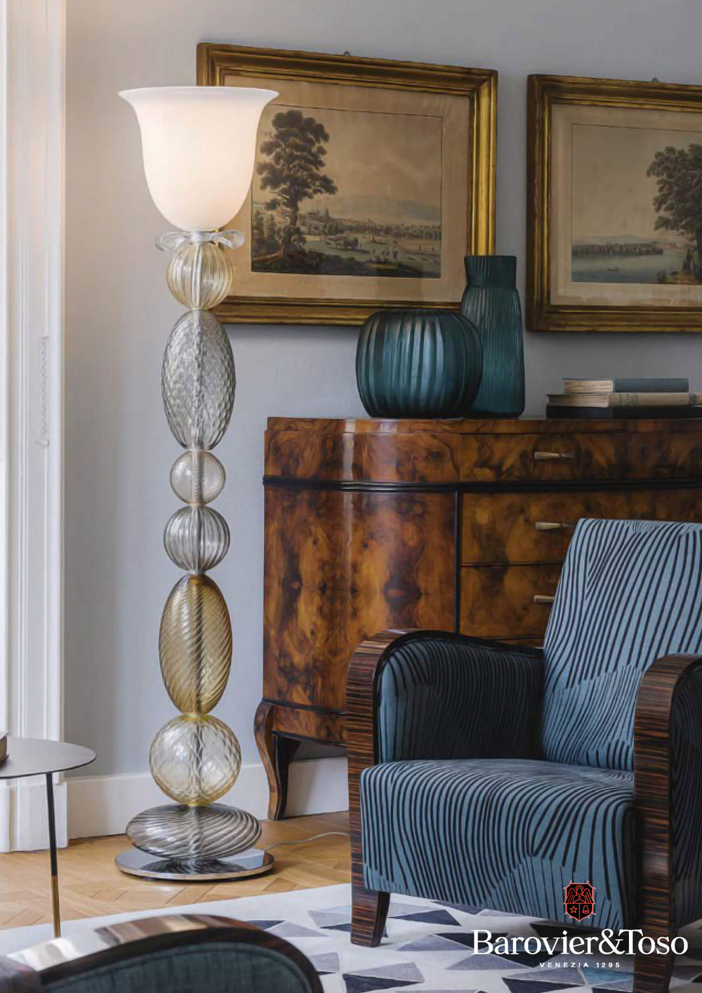 Perseus Floor Lamp by Barovier&amp;Toso Murano Floor Lamps Barovier & Toso